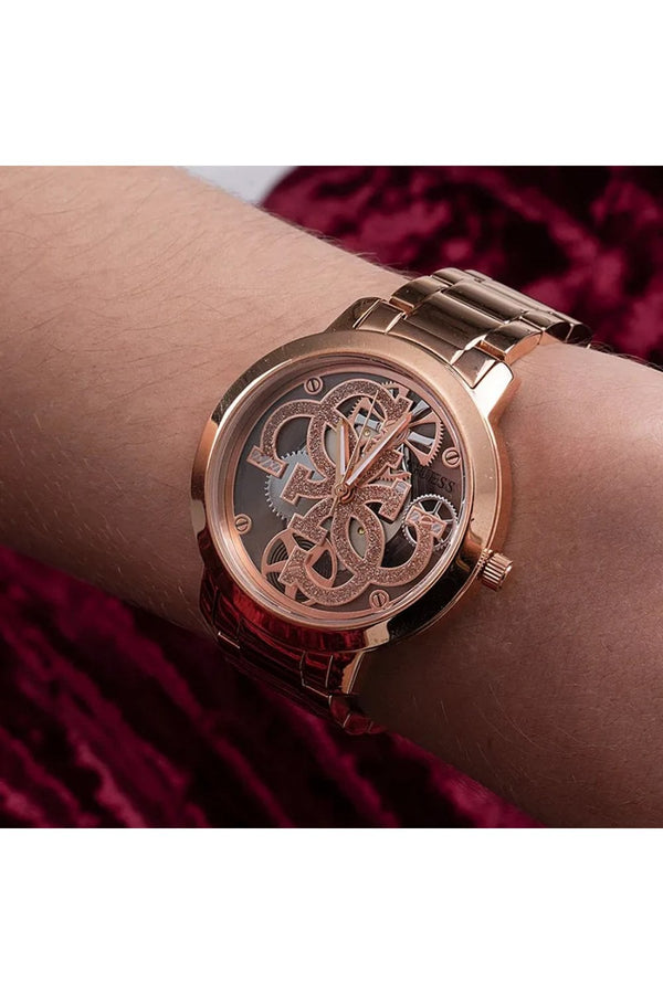 Guess Ladies Quattro Clear 36mm Dress Watch GW0300L3