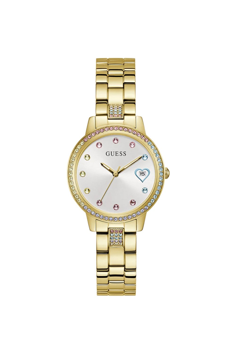 Guess Ladies Three Of Hearts 34mm Dress Watch GW0657L2