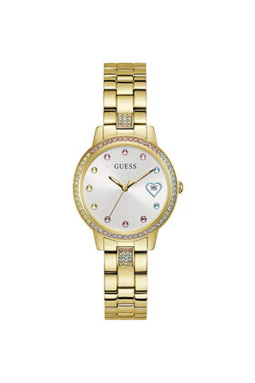 Guess Ladies Three Of Hearts 34mm Dress Watch GW0657L2