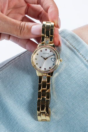 Guess Ladies Three Of Hearts 34mm Dress Watch GW0657L2