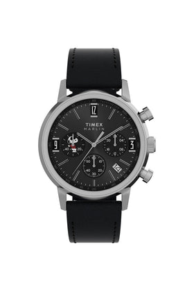Timex Peanuts x Marlin Chronograph Joe Cool 40mm Leather Strap Watch TW2Y48500