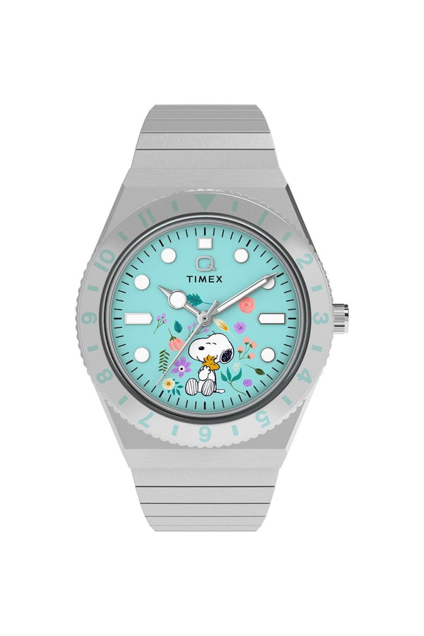 Timex Peanuts x Q 36mm Stainless Steel Expansion Band Watch TW2Y52700