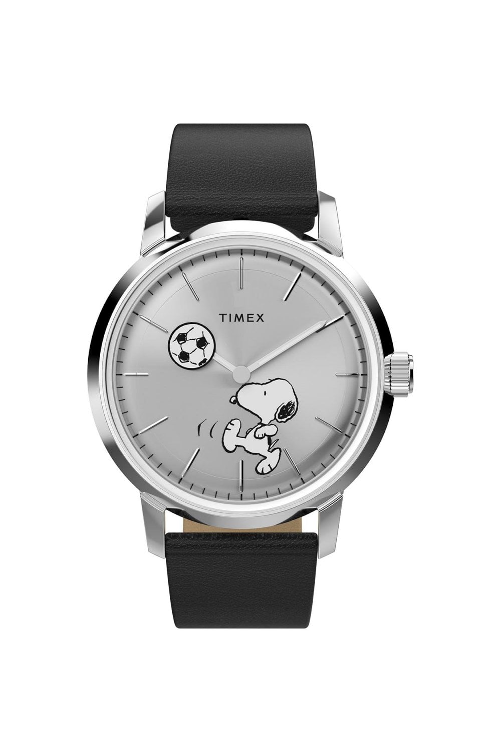 Timex Peanuts x Marlin Automatic Soccer 40mm Leather Strap Watch TW2Y53800