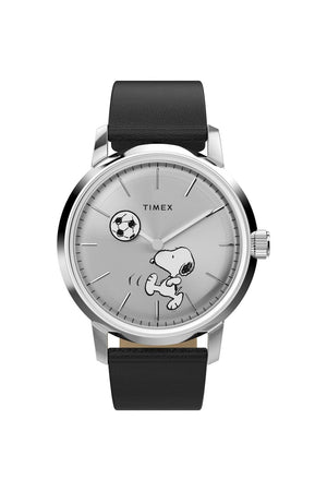 Timex Peanuts x Marlin Automatic Soccer 40mm Leather Strap Watch TW2Y53800