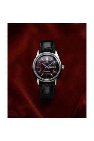 Timex Q Red Vega 1978 Reissue 38mm Leather Strap Watch TW2Y55700