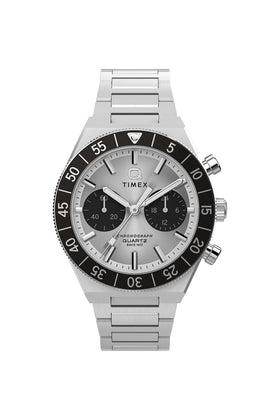 Timex Q Continental Chronograph 40mm Stainless Steel Bracelet Watch TW2Y55800