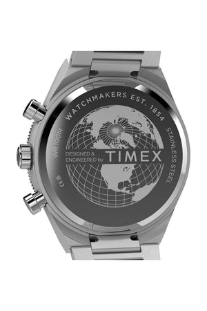 Timex Q Continental Chronograph 40mm Stainless Steel Bracelet Watch TW2Y55800