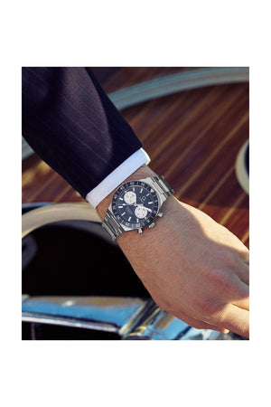 Timex Q Continental Chronograph 40mm Stainless Steel Bracelet Watch TW2Y55900