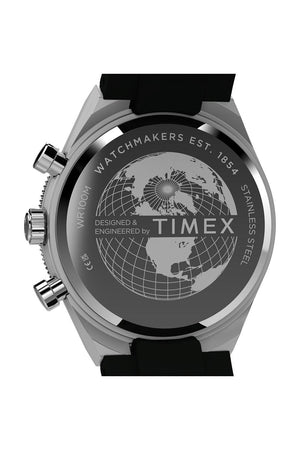 Timex Q Continental Chronograph 40mm Synthetic Rubber Strap Watch TW2Y56100