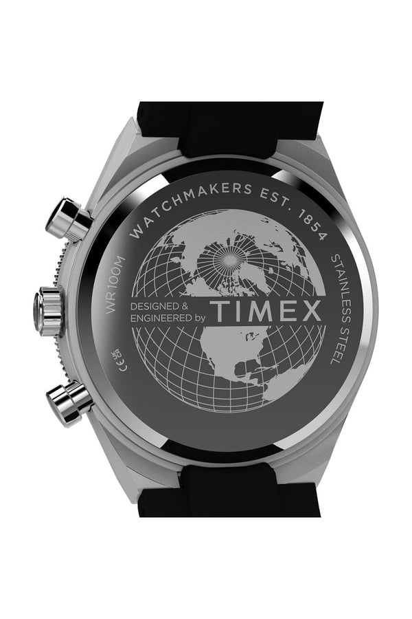 Timex Q Continental Chronograph 40mm Synthetic Rubber Strap Watch TW2Y56100
