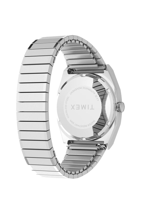 Timex Automatic 1983 E Line 34mm Stainless Steel Expansion Band Watch TW2Y66800