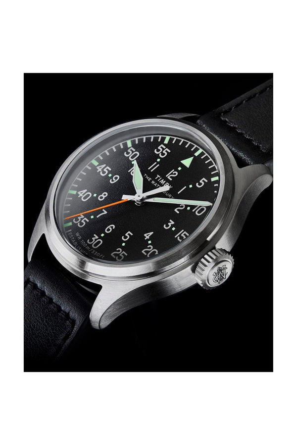 Timex Waterbury Ace 41mm Leather Strap Watch TW2Y70400