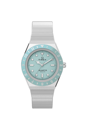 Timex Q Mini 30mm Stainless Steel Expansion Band Watch TW2Y77300