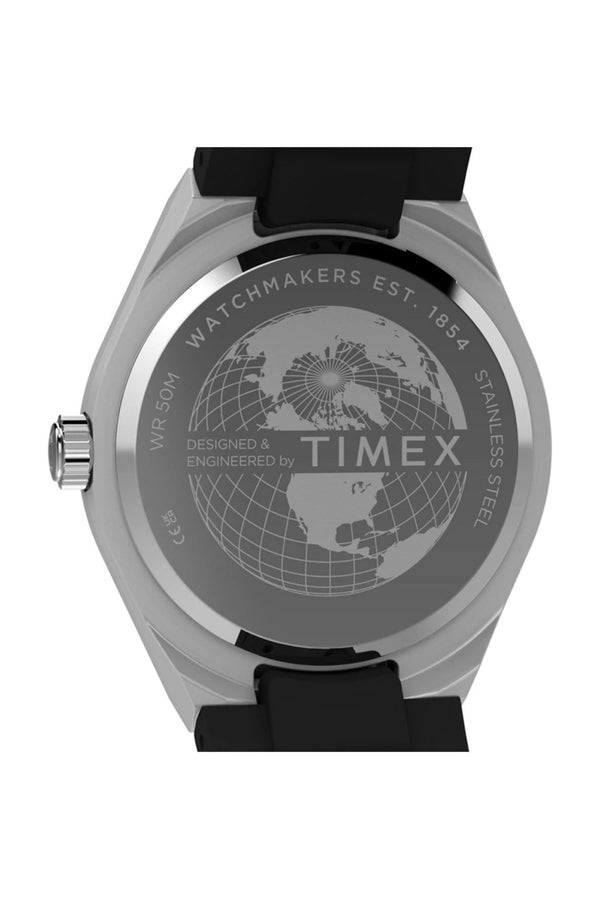 Timex Q Continental GMT 39mm Synthetic Rubber Watch TW2Y24900