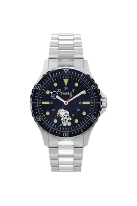 Timex Peanuts x Snoopy Soccer 41mm Stainless Steel Bracelet Watch TW2Y53900