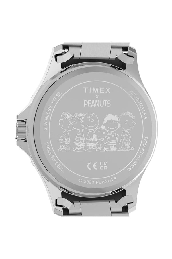 Timex Peanuts x Snoopy Soccer 41mm Stainless Steel Bracelet Watch TW2Y53900