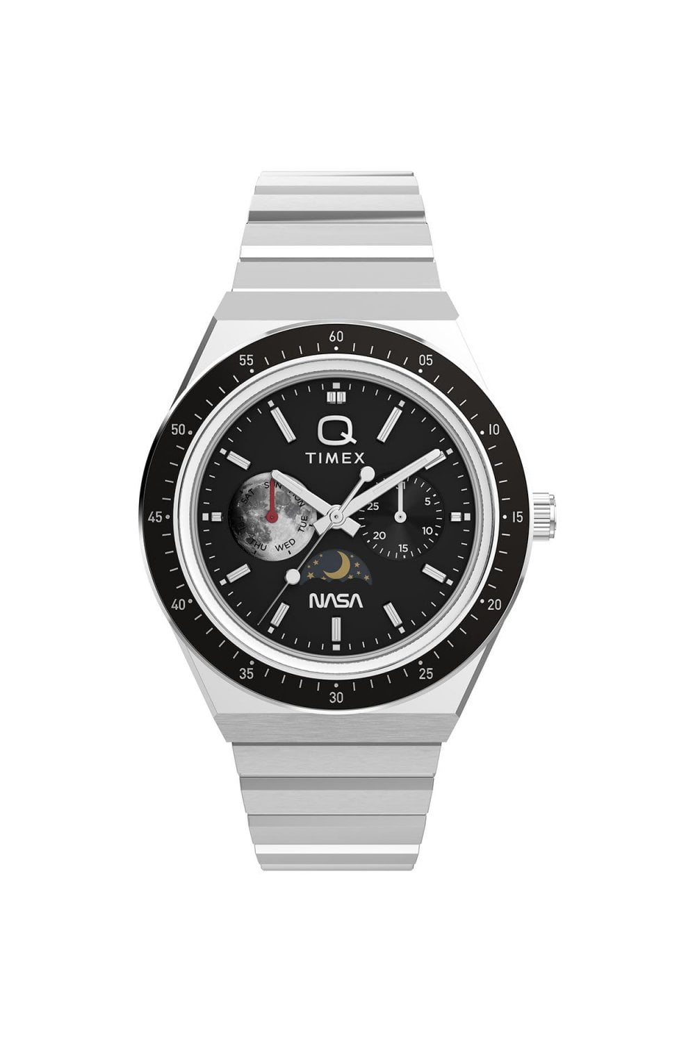 Timex Q NASA 40mm Stainless Steel Bracelet Watch TW2Y56700