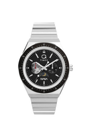 Timex Q NASA 40mm Stainless Steel Bracelet Watch TW2Y56700