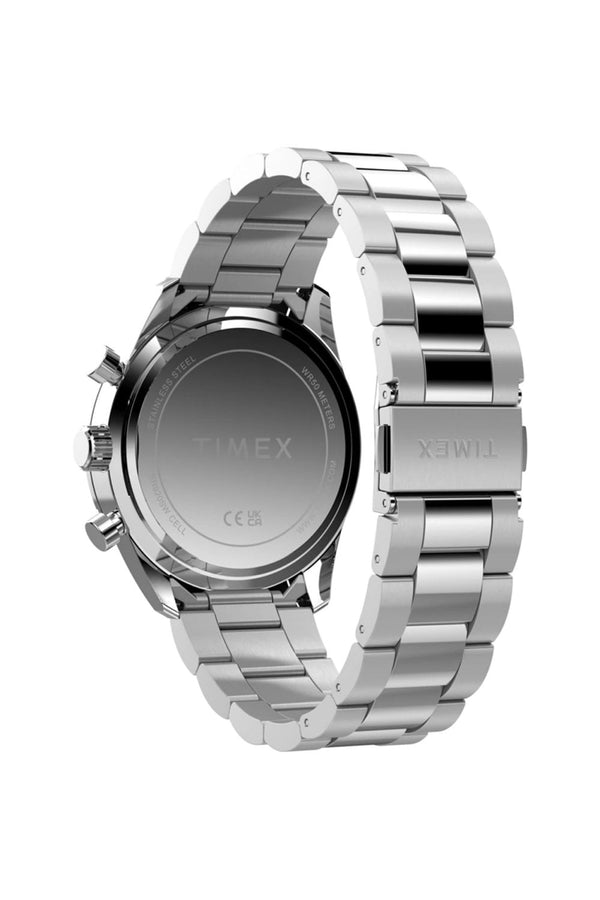Timex Ridgefield Chronograph 42mm Stainless Steel Bracelet Watch TW2Y56900