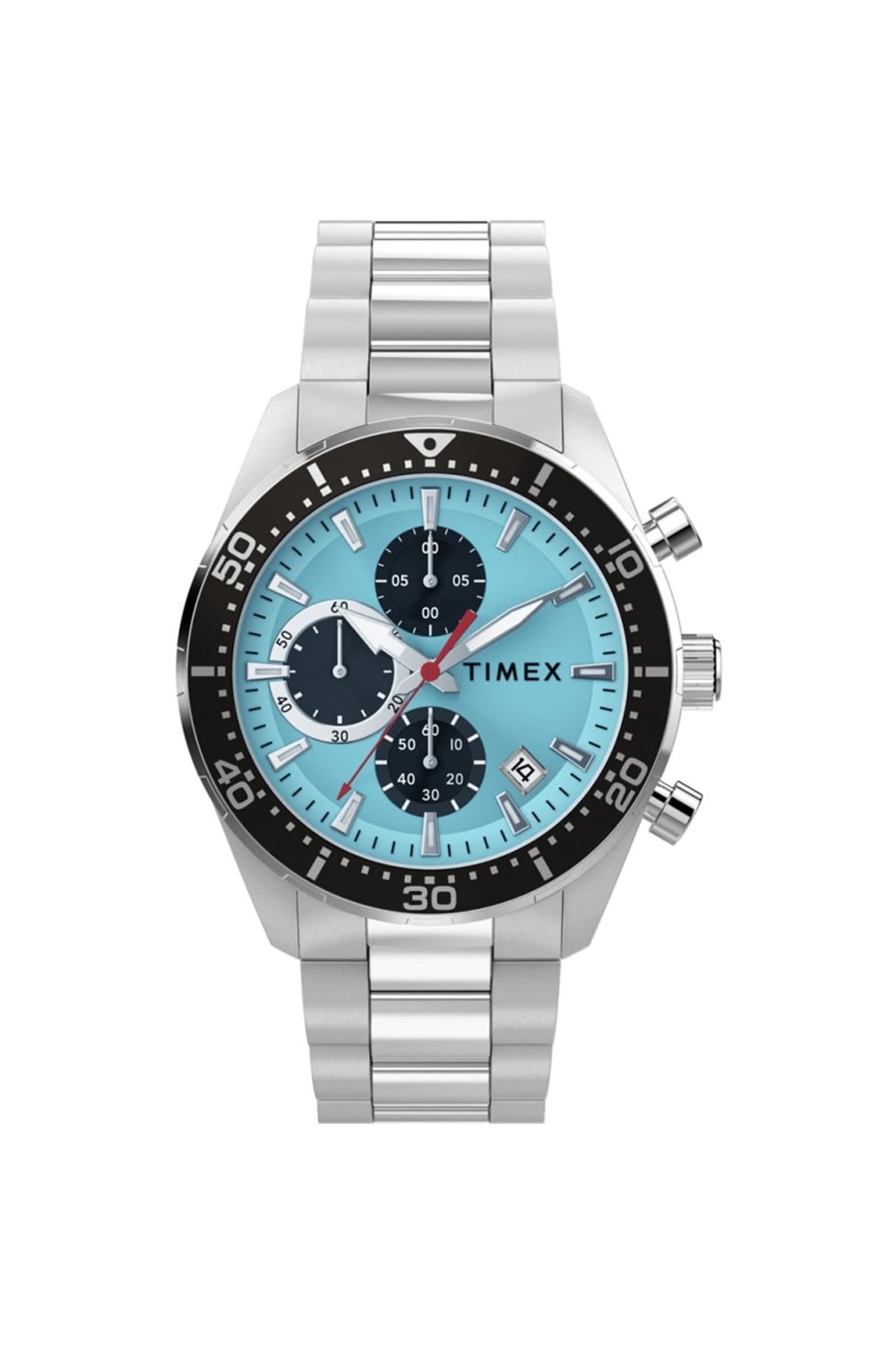 Timex Ridgefield Chronograph 42mm Stainless Steel Bracelet Watch TW2Y62200