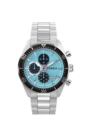Timex Ridgefield Chronograph 42mm Stainless Steel Bracelet Watch TW2Y62200