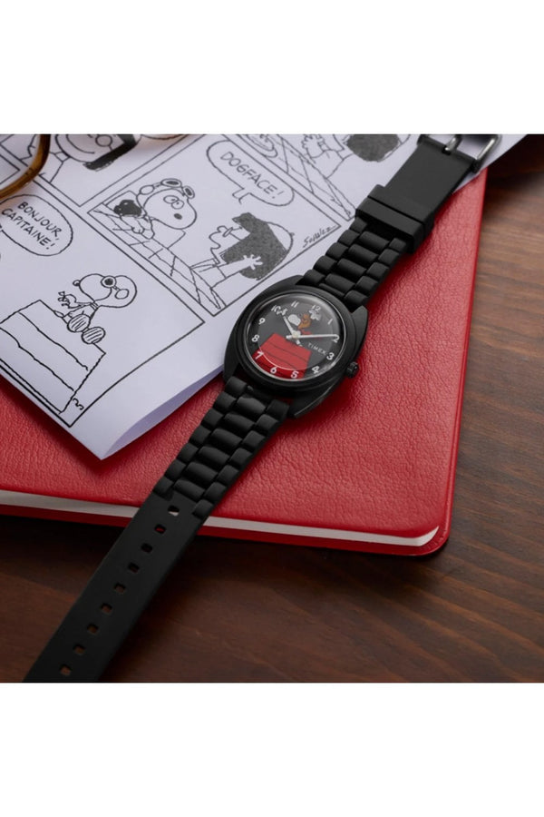 Timex Peanuts x 1979 Reissue Inspired 37mm Silicone Strap Watch TW2Y70900