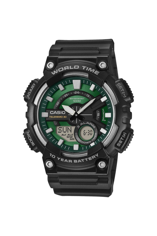 Casio Gents Green Face Series 48mm Sports Watch AEQ-110W-3A2VEF