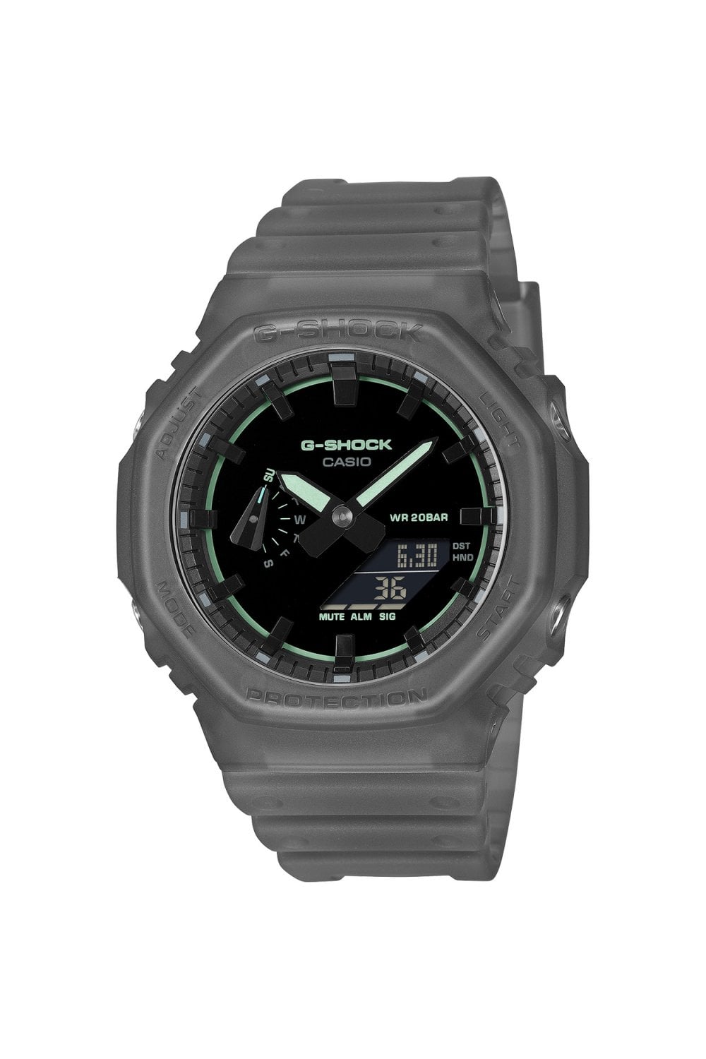 Casio G-Shock Smokey Grey Resin Strap Watch GA-2100K-1AER