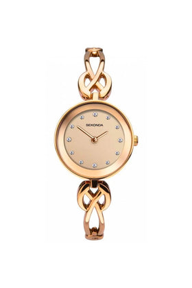 Sekonda Ladies Rose Gold-Plated 25mm Classic Watch 2676