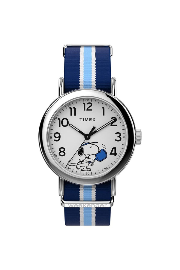 Timex Peanuts x Weekender Pickleball 37mm Fabric Strap Watch TW2Y50600