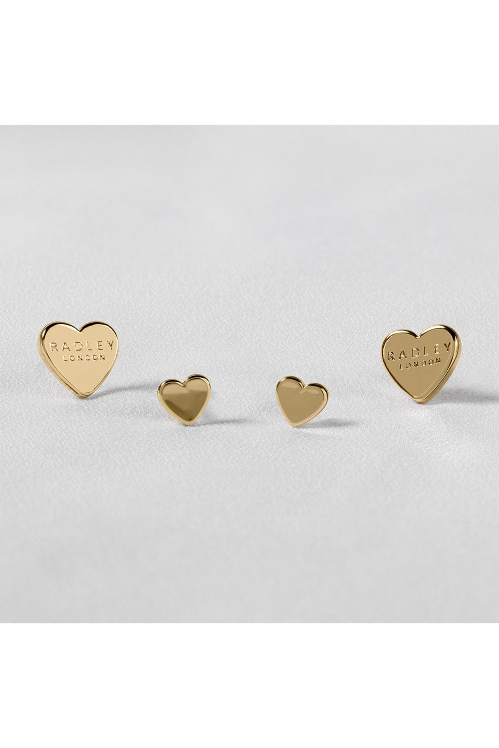 Radley Ladies Twin Pack 18ct Gold Heart Earrings RYJ1234S