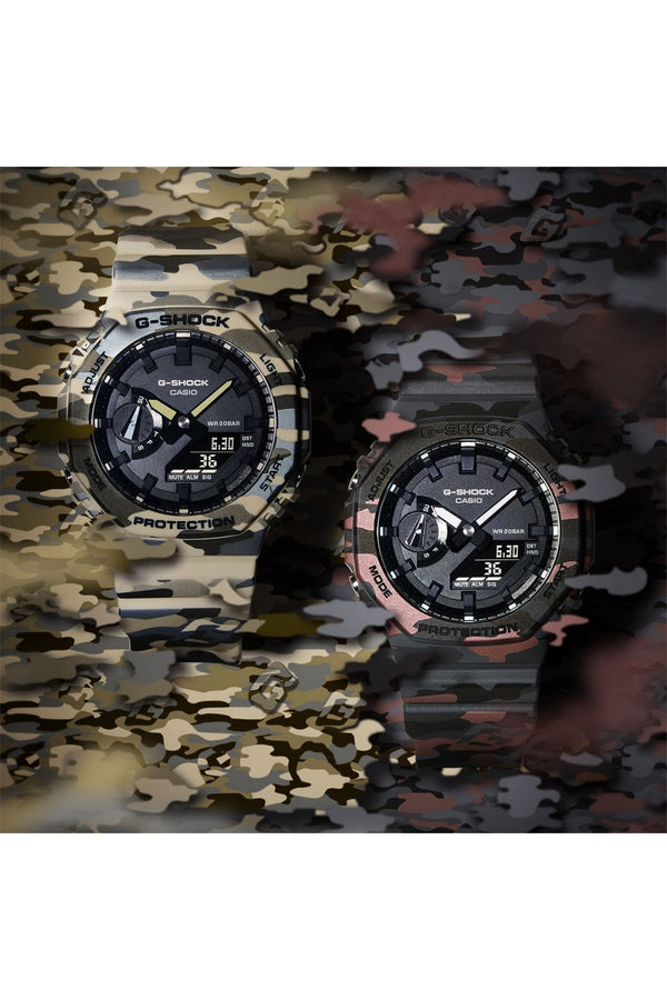 Casio G-Shock 2100 Series Camouflage Watch GA-2100CM-8AER