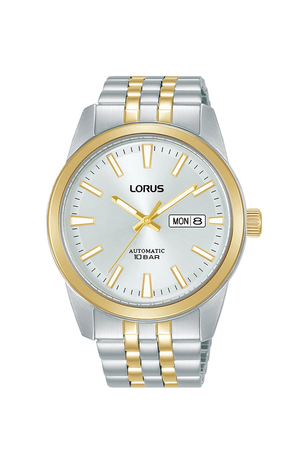 Lorus Two-Tone Automatic 42mm Stainless Steel Watch RL494BX9