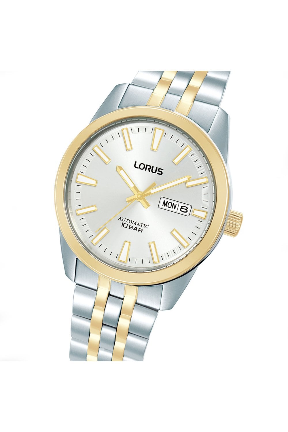 Lorus Two-Tone Automatic 42mm Stainless Steel Watch RL494BX9