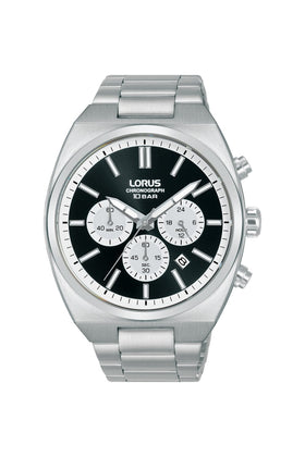 Lorus Sports Chronograph 43mm Stainless Steel Watch RT361KX9