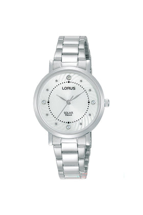 Lorus Ladies Solar Elegance 30mm Stainless Steel Watch RY523AX9