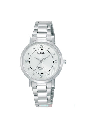 Lorus Ladies Solar Elegance 30mm Stainless Steel Watch RY523AX9