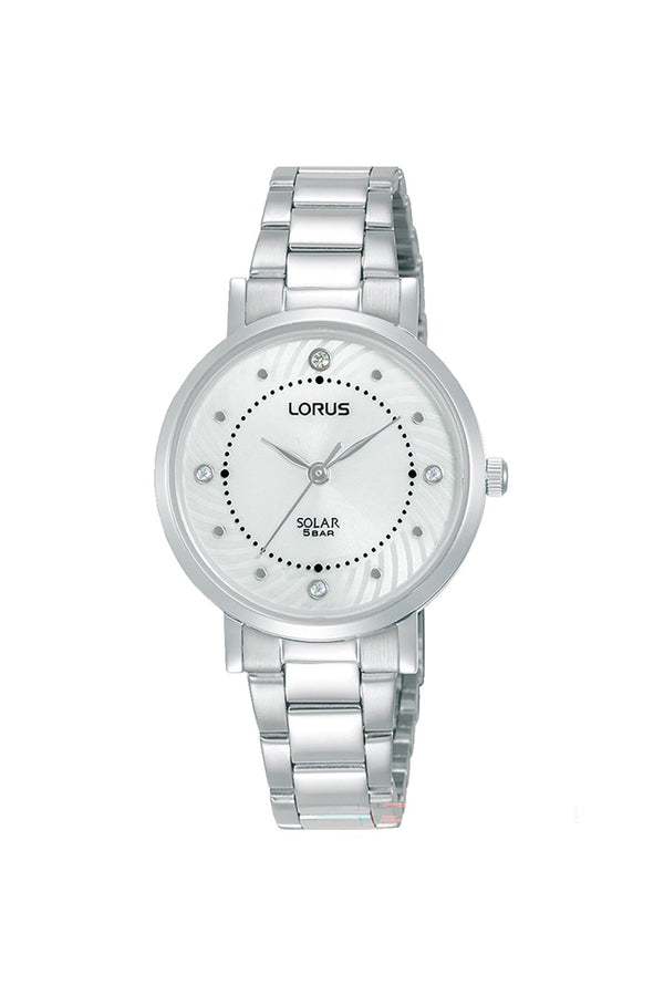 Lorus Ladies Solar Elegance 30mm Stainless Steel Watch RY523AX9