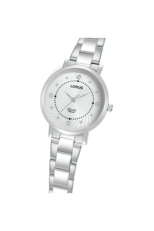 Lorus Ladies Solar Elegance 30mm Stainless Steel Watch RY523AX9