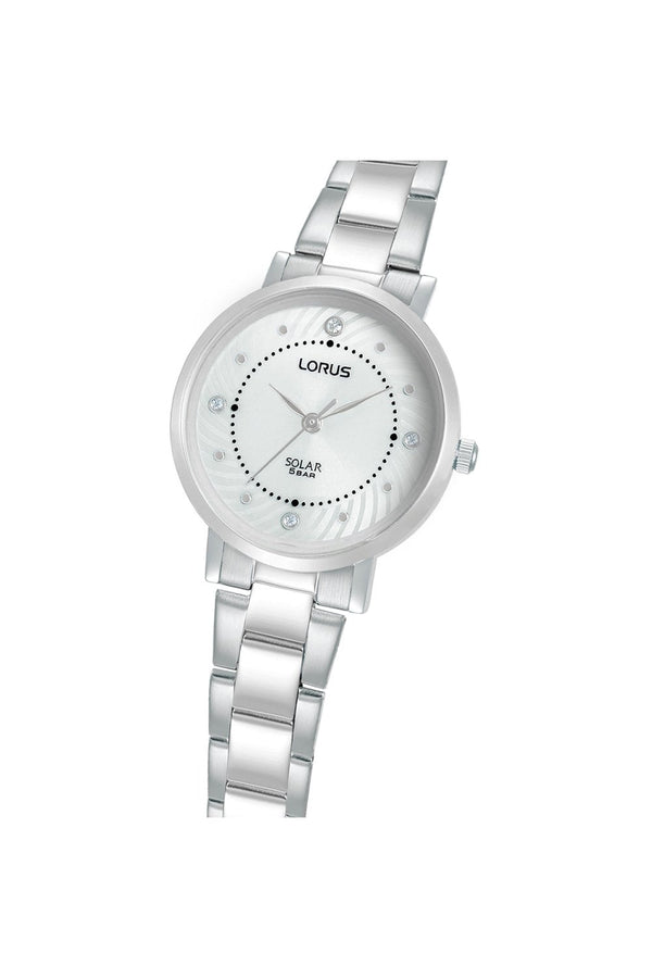 Lorus Ladies Solar Elegance 30mm Stainless Steel Watch RY523AX9