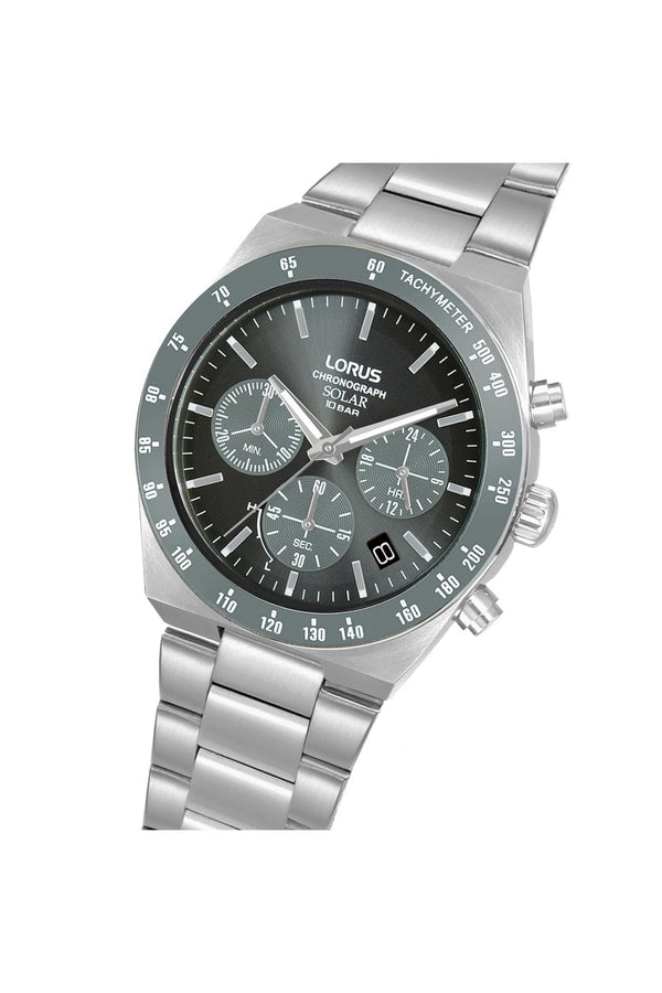 Lorus Gents Urban Solar Chronograph 42mm Stainless Steel Watch RZ519AX9