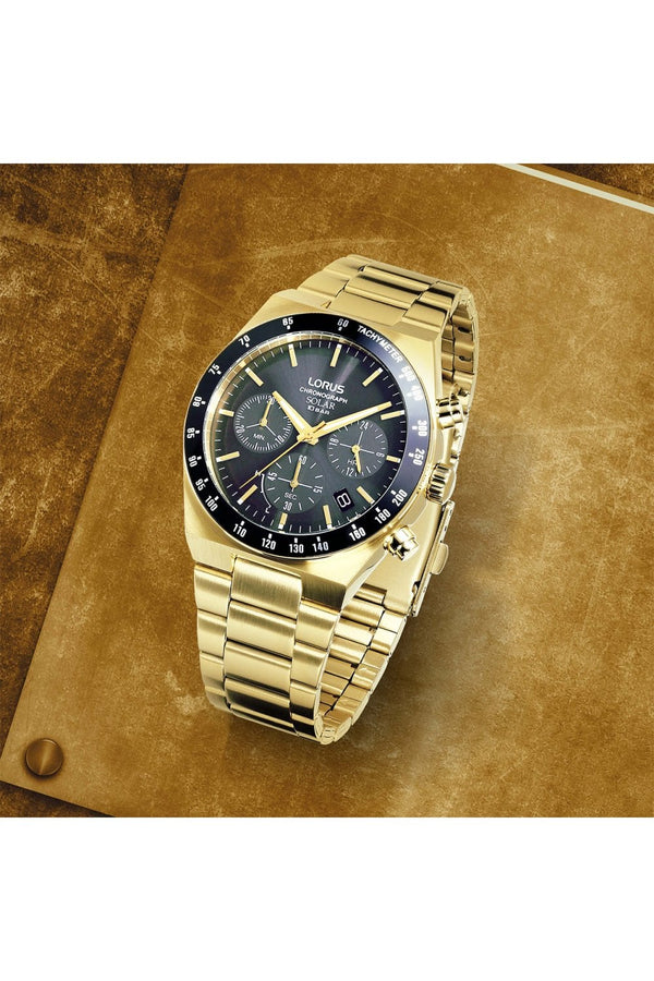 Lorus Prestige Solar Chronograph 42mm Stainless Steel Watch RZ528AX9