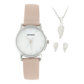 Sekonda Ladies 30mm Dress Watch and Jewellery Set 2670G