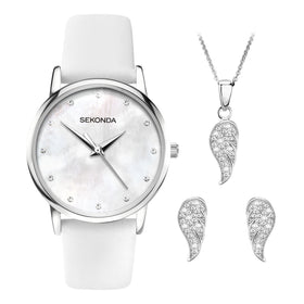 Sekonda Ladies 30mm Dress Watch and Jewellery Set 2671G