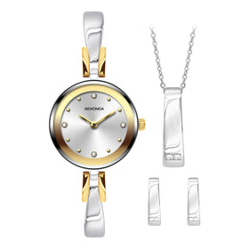 Sekonda Ladies 24mm Dress Watch and Jewellery Set 2677G