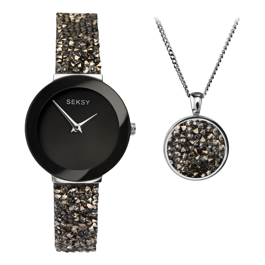 Seksy Ladies Stainless Steel Watch Gift Set Primary View