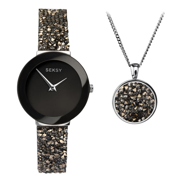 Seksy Ladies Stainless Steel Watch Gift Set Primary View