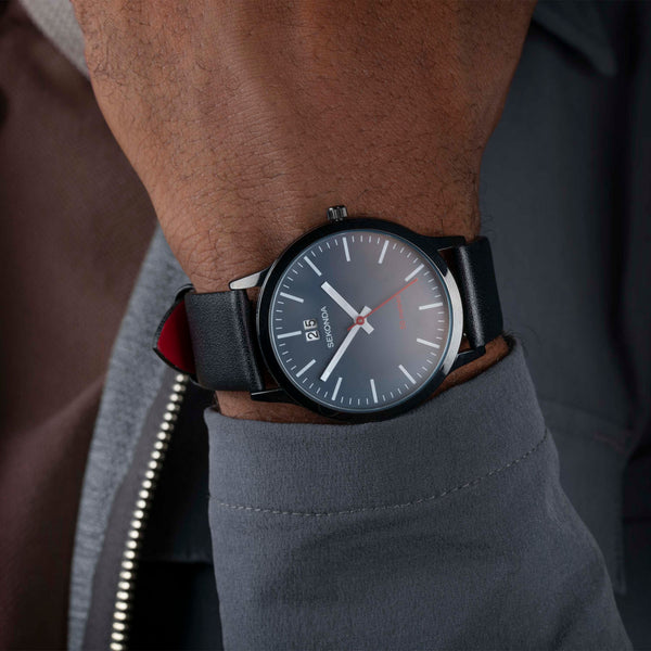 Sekonda Gents Leather Watches Additional View