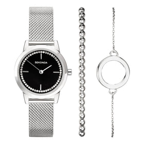Sekonda Ladies 28mm Dress Watch and Jewellery Set 49004