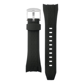 Seiko 26mm Black Silicone Strap 4A232JRR